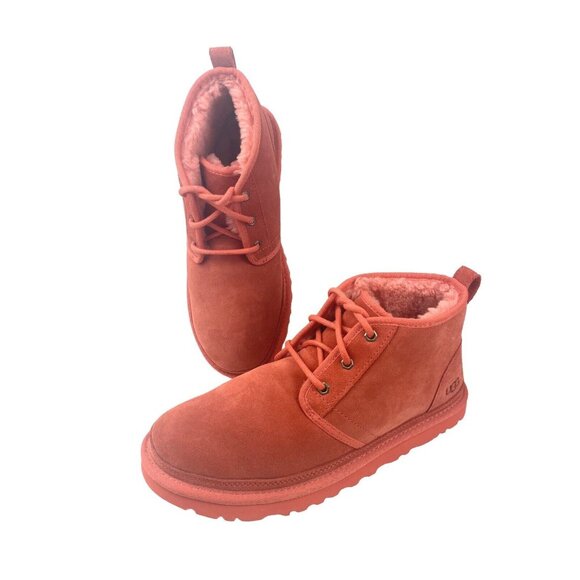 UGG Men\'s Neumel Boot Orange Clementine Suede Chukka Lace Up 3236 Size 10 NO BOX main image 6